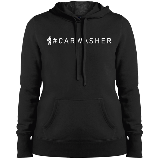 JUST A CAR WASHER Ladies' Pullover Hooded Sweatshirt