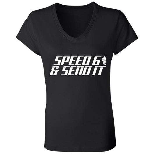 SPEED 6 B6005 Ladies' Jersey V-Neck T-Shirt