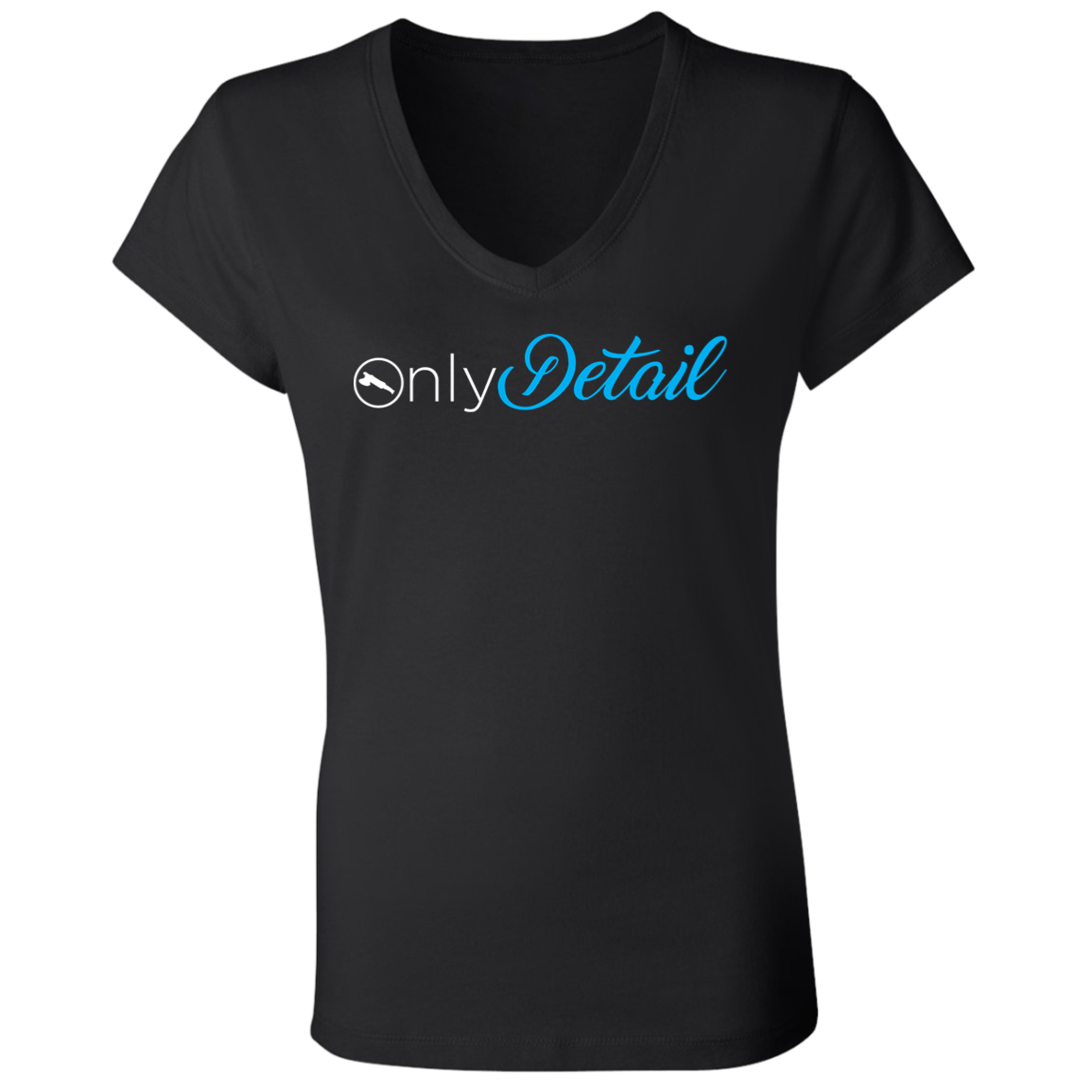 OnlyDetail Ladies' Jersey V-Neck T-Shirt